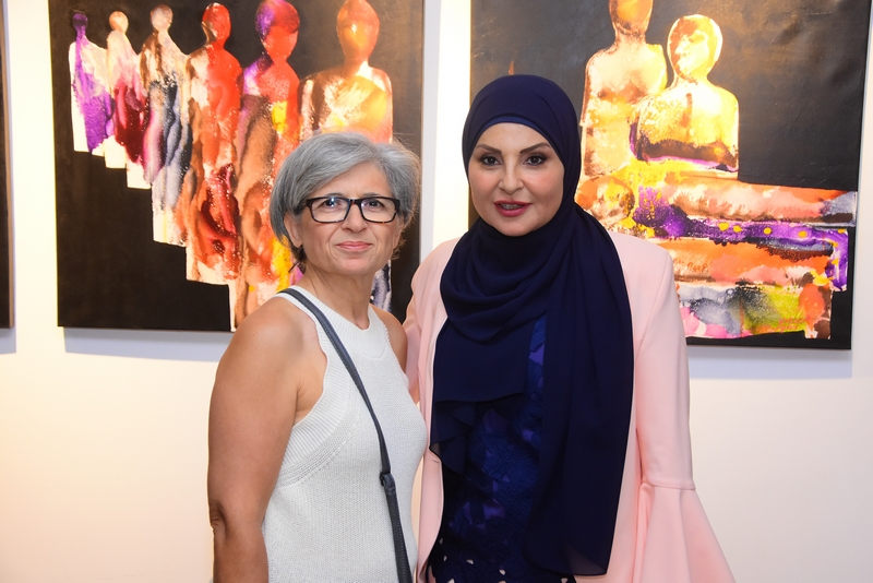 Conflicted Faces Exhibition by Fadwa Hamdan